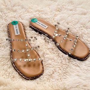 NWOT Steve Madden clear studded rhinestone…